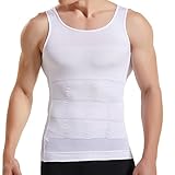 HANERDUN Kompressionsunterwäsche | Herren Tanktop | figurformendes Unterhemd für Männer | Sport Fitness | T-Shirt Bodyshaper Bauchweg