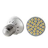 HHF LED Bulbs Lamps, 4pcs Ampoule Led Scheinwerfer E27 E14 GU10 MR16 Super-5050 3W 30Leds AC-DC-12 / 24V Birne 12V 24V Spot-Kerze Decken-unten-Lampen-Licht (Farbe : Weiß, Größe : E14)