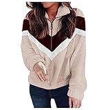 GFGHH Damen Kapuzenjacke Warm Mantel Teddy-Fleece Plüschjacke Leopard Casuale Zip Hoodie Cardigan Outwear Wintermantel Warm Strickjacke Jacke Kapuzenjacke Plüschmantel Jacke Full Zip Winterjack