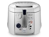 De'Longhi RotoFry F 28313.W Rotofritteuse | Roto-Fry-System für 50 % weniger Öl | Easy Clean System | Timer | Ölablauffunktion | Antihaft-Beschichtung | Fester Frittierbehälter | weiß