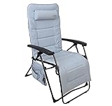 WESTFIELD® Relaxliege XL hellblau gepolstert belastbar bis 140kg