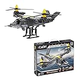 LOTSOFUN CADA Technik C61076W V-22 Osprey Flugzeug Hubschrauber Transportflugzeug Kompatibel mit Lego COBI - 1424 Teilen - Statische V