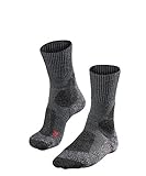 FALKE Damen TK1 W SO Wandersocken, Grau (Asphalt Melange 3180), 39-40