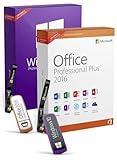 Windows 10 Professional & Office 2016 Professional Plus Bundle mit USB-Stick, Produktschlü