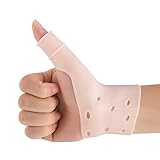 Atmungsaktive Gel-Handgelenk- und Daumenbandage für rechte und linke Hand, lindert Schmerzen im Handgelenk und Daumen, einschließlich Arthritis, R