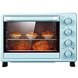 Minibackofen 25L, 1400W Rotisserie Umluftfunktion 60 Minuten Timer Doppelglastür Innenbeleuchtung Küche Umluftofen,leck