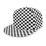 Baseballkappe mit flacher Krempe, für Damen, klassisch, modisch, verstellbar, Snapback, niedriges Profil, lässiger Papa - Braun - S/L