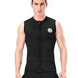 Lixada 3mm Neopren Neoprenanzug Top Weste Thermische warme ärmellose Weste zum Tauchen Surfen Schwimmen Seg