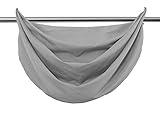 Segeltuch Querbehang Microsatin Ösen, die ideale Ergänzung zu unseren Gardinen HxB 60x80 cm Grau, 20405V