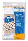 HERMA 2015 CD / DVD Fixierungspunkte aus Filz (Ø 15 mm) selbstklebend, permanent haftende Klebepunkte, 90 Haltepunkte, weiß