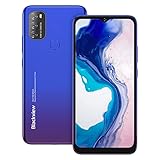 Android 11 Smartphone ohne Vertrag Günstig, Blackview A70 6.517 Zoll HD Octa-core, 3GB RAM+32GB Speicher, 13MP+5MP Kamera, Fingerabdruck & Face ID Dual SIM Einsteiger Handy (blau)