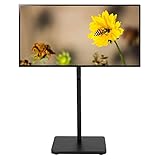TV Bodenständer für 32-65Zoll, Universal TV Ständer TV Standfuss Höhenverstellbar Fernsehstand TV Standfuß Flach Curved TV Füße, für LED LED LCD Flachbildschirm bis zu 45kg