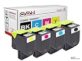 OBV 4X Toner kompatibel mit Lexmark CS317 CS317dn CS417 CS417dn CS517de cx317 CX317dn cx 417 CX417de CX517de schwarz, Cyan, Magenta, gelb