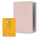 kwmobile Impfpass Hülle aus Kunstleder - Impfausweis Schutzhülle Cover für Impfbuch Impfbescheinigung - Kinder Erwachsene Roseg