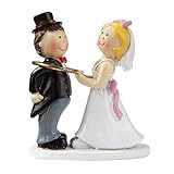 Brautpaar: Hochzeitspaar mit Trauring, 5 cm, Poly