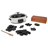 Hot Stone Hotstone Massagesteine Set klein inkl. Wärmegerät und 45 S