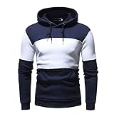 Sweatshirt Herren Urban Klassisch Mode Spleißen Mit Taschen Herren Sportshirt Herbst Winter Schnürung Langarm Herren Pullovers Täglich Outdoor Sport Herren H