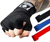 DBX BUSHIDO SPORT Kampfsport Handgelenk Bandagen Boxen, 100% Baumwollen Boxing Bandage MMA (2m, Schwarz)