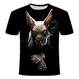 XRHDYF Herren 3D Druck T-Shirt Lustige Neuheit Tier Schwein Kuh Hund Orang-Utan Schaf Serie T-Shirt Männer Und Frauen 3D Gedrucktes T-Shirt Harajuku Style T-Shirt Sommer Top XL