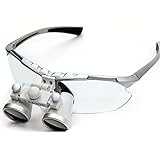 Dentist Silver Lupenbrille für Zahnarzt, optisches Glas, 3,5 x 420 