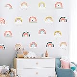whmyz Wandaufkleber Vielzahl von Regenbogen Kinderzimmer Wohnzimmer Schlafzimmer Dekoration Aufkleber 30 * 60