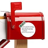 Beauty Gift Studium von Wirtschaft und Management Aufkleber Briefkastenaufkleber Kleb