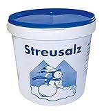 Hamann Streusalz Eimer 10 kg - Deutsches Steinsalz leicht streubar & hoher Anteil tauwirksamer Sub