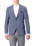 Pierre Cardin Herren Sakko Lucas-2 Futureflex Lässiger Business-Blazer, Blau, 58