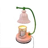 schreibtischlampe Rosa Kerze Wärmer Lampe Elektrische Wachs Kerze Schmelze Kreative dimmbare Aromatherapie Lampe Schmelzende Wachslampe Kerze Duft Schmelzkörper (Color : Pink)