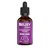 BELISY Wurm Liquid für Hunde - 50 ml - Flüssiges Entwurmungsmittel - Wurmkur - natürlich & verträglich - Wurmmittel mit Walnussöl & Aloe Vera - Tropfen zur Entwurmung von H