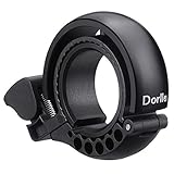 Dorlle Fahrradklingel Aluminiumlegierung Q-förmige Design Glocke Der Sound ist klar und super laut Mountainbike Kinderfahrrad Für Lenker von 22,2 bis 31,8 mm (Schwarz)