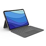 Logitech Combo Touch iPad Pro 11 Zoll (1., 2., 3. Gen - 2018, 2020, 2021) Keyboard Case, Abnehmbare Tastatur-Case, Click-Anywhere Trackpad, Smart Connector, Deutsches QWERTZ-Layout - G