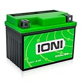 IONI ITX4L-BS / SLA4L-BS 12V 5Ah AGM Batterie kompatibel mit YB4L-B / YTX4L-BS versiegelt/wartungsfrei Rollerbatterie passend für 99% aller M