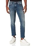 BOSS Herren Delaware BC-L-P Blaue Slim-Fit Jeans aus Super-Stretch-D