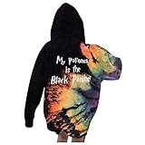 Kobay Damen Winter Casual Mantel Oberteile Elegant Langarmshirt Frauen Gute Mütter Sagen schlechte Worte Print Sweatshirt Reverse Tie-Dye Langarm Pullover Tops Herbst Kapuzenblusen(Weiß, L) 248