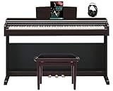 Yamaha Arius YDP-144 R E-Piano Set (elegantes Digitalpiano, 88 Tasten, GHS-Tastatur, CFX-Klangerzeugung & 2x 8W Lautsprecher inkl. Pianobank, Kopfhörer & Klavierschule mit CD & DVD) R