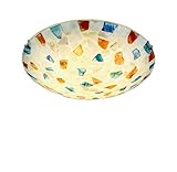 J.SCT-5 Tiffany Style mediterrane LED-Chip-Deckenleuchten Natural Shell Deckenleuchte Unterputz-Leuchte für Schlafzimmer Living R