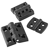 10pcs / Set Schwarze Farbe Nylon Kunststoff-Kolben-Scharnier for Holzkiste Möbel Elektroschrank Hardware (Farbe : Type 2)