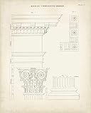 LEINWANDBILD-auf-GERAHMTE-RAHMEN Griechische und römische Architektur IV Kelly Thomas - europäisch vertikale Leinwandbilder im Holzrahmen cm_91_X_73