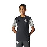 adidas Jungen T-Shirt DFB Tee Play Y, Grau/Schwarz, 152, 4056559011314