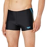 Speedo Panel Aquashort Badehose Black/Mango/Pool 7