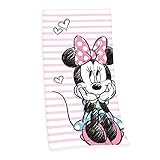 Herding Disney`s Minnie Mouse Velourstuch, Baumwolle, Mehrfarbig, 75 x 150