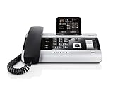 Gigaset DX600A ISDN-/DECT Telefon (mit 3 Anrufbeantwortern - Schnurtelefon mit großem Display)