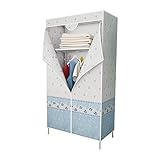 JIAQUAN-SHOP Kombischrank Einfacher tragbarer Wandschrank-Kleidungs-Wandschrank-Speicher-Beutel, einfach, mit nichtgewebtem Gewebe und hängenden Stangen 160 * 87 * 45CM zu speichern Kleiderschrank