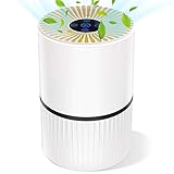 Luftreiniger mit HEPA Filter und Ionisator, Duomishu Air Purifier mit Nachtlicht 3 Timer-Funktion 5 Stufen-Filterung für 99,97% Filterleistung, gegen Staub Pollen Geruch, für Allergiker und R