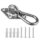 MENGzhu Suspension Deckenhaken Aufhänger Schwenkwinkelhalterung Hängematte Edelstahl Heavy Duty mit Schrauben M8 M6 M5. Hängemattenstand (Color : M6)