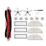 SONGHUA Chao ANZEIGE-Ersatz-Mopp-Tücher Lumpenradrollen-Hauptbürste HEPA Filter fit für Xiaomi Roborock S5 MAX S6.Pure S6 MAXV Ersatzteile (Color : Black red White)