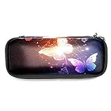 Federmäppchen Federmäppchen Münztasche Büromaterial Organizer GroßeFarbe Nacht Schmetterlinge. für Jungen Mädchen Federmäpp