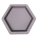 Rikey Hexagon Geformte Zement Blumentopf Formen Handgemachte Fertigkeit, Dekoration Beton Pflanzer Palette Silikonform (Farbe zufällig)