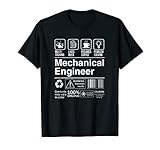 Mechanical Engineer Funny Description Label T-S